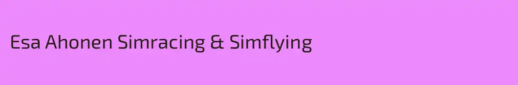 Esa Ahonen Simracing & Simflying